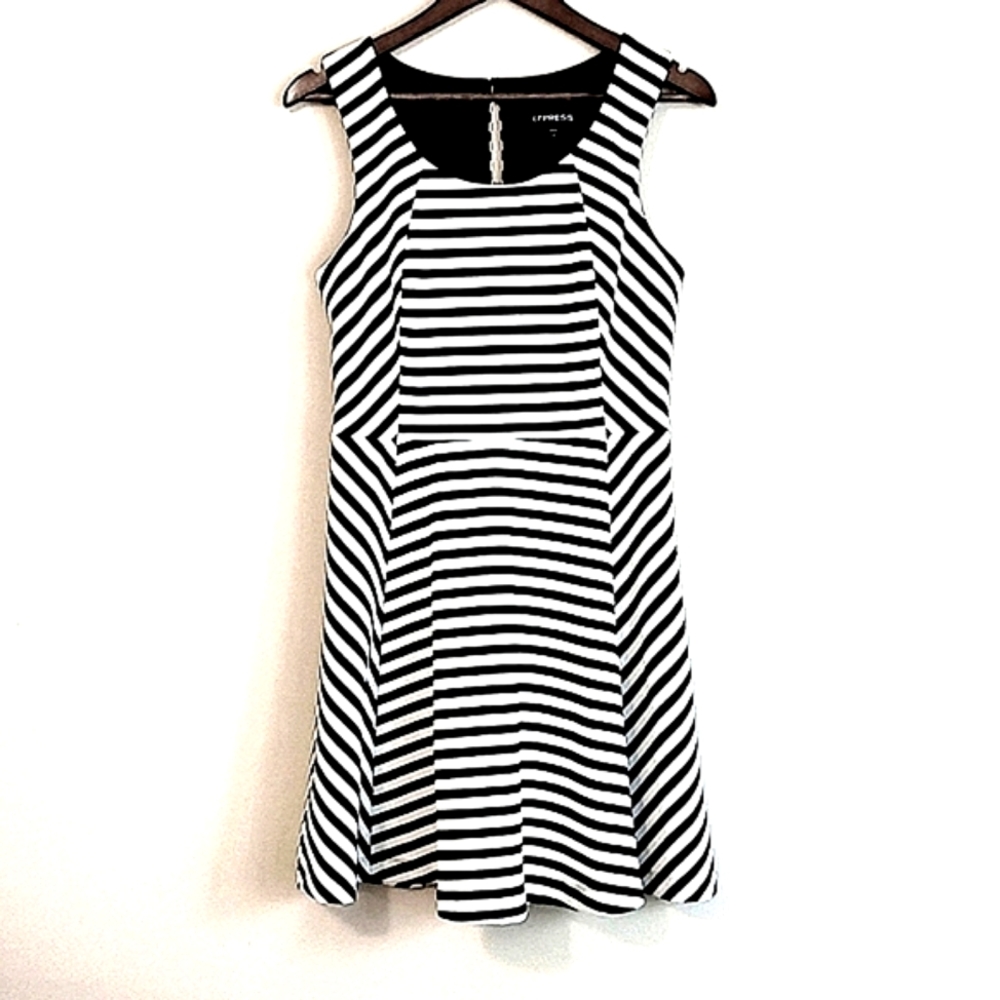 *3/$15* Express Striped Fit and Flare Dress